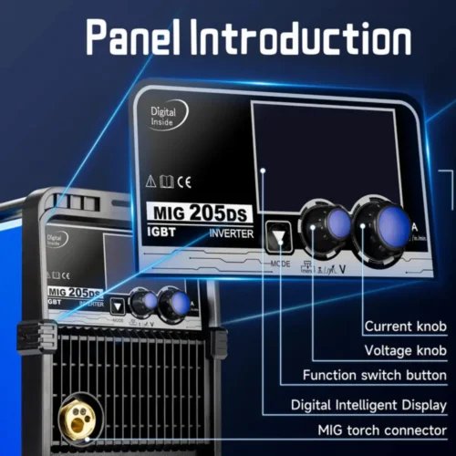ΠΟΛΥΜΗΧΑΝΗΜΑ ΣΥΓΚΟΛΛΗΣΗΣ 5 ΣΕ 1 MIG/TIG/MMA – MIG205DS 110V/220V - Image 6